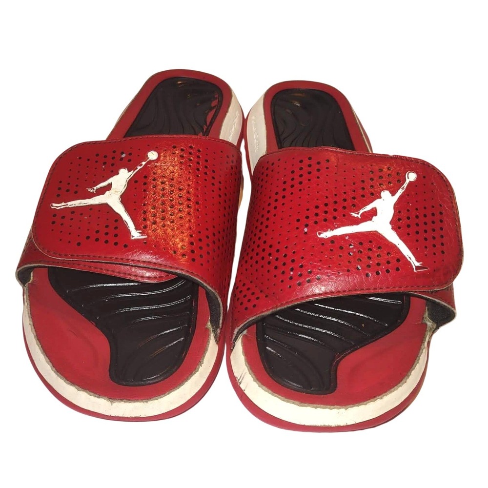 Nike Air Jordan Hydro 5 Mens Slides Gym Red Sandals Size 9 820257-601 Athletic